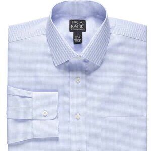 Jos. A.Bank Traveler Collection Slim Fit Spread Collar Micro Grid  Shirt